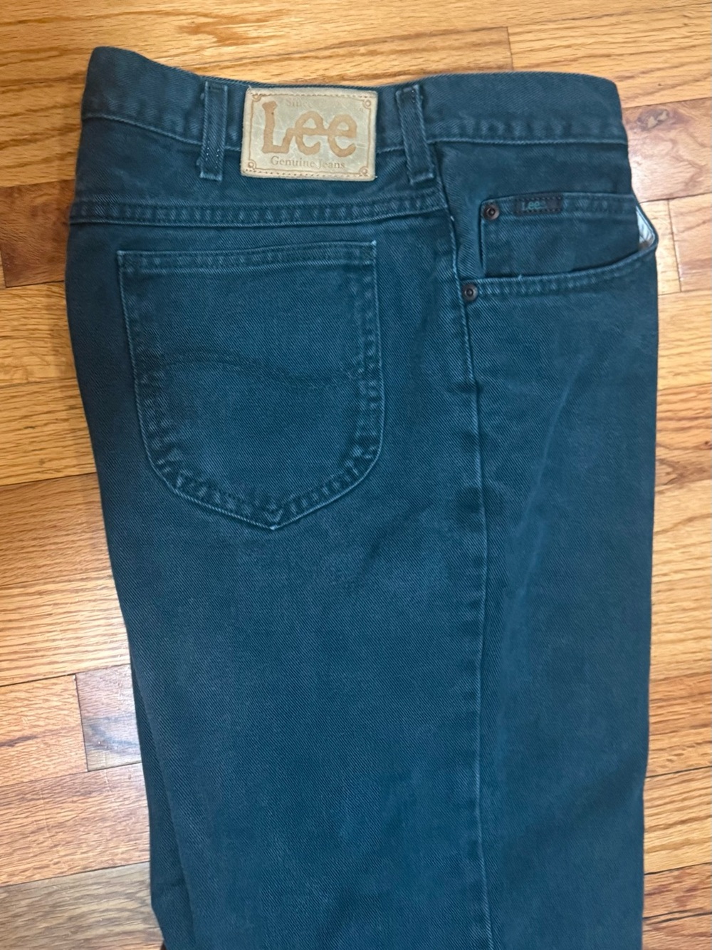 Lee Riders Vintage Green Denim Men’s/Women’s 34x32 Jeans Pants Regular Fit